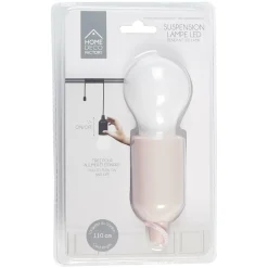 Lampa wisząca żarówka turkusowa