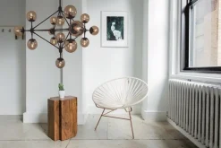 Lampa wisząca ASTRIFERO-15 bursztynowo czarna 110 cm