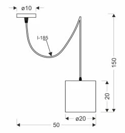 Lampa wisząca Atlanta p biały 1x40W E27  abażur biały