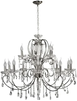 Lampa wisząca Aurora 10+5 *40W E14 chrom