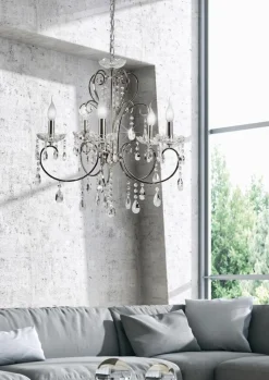 Lampa wisząca Aurora 5*40W E14  chrom