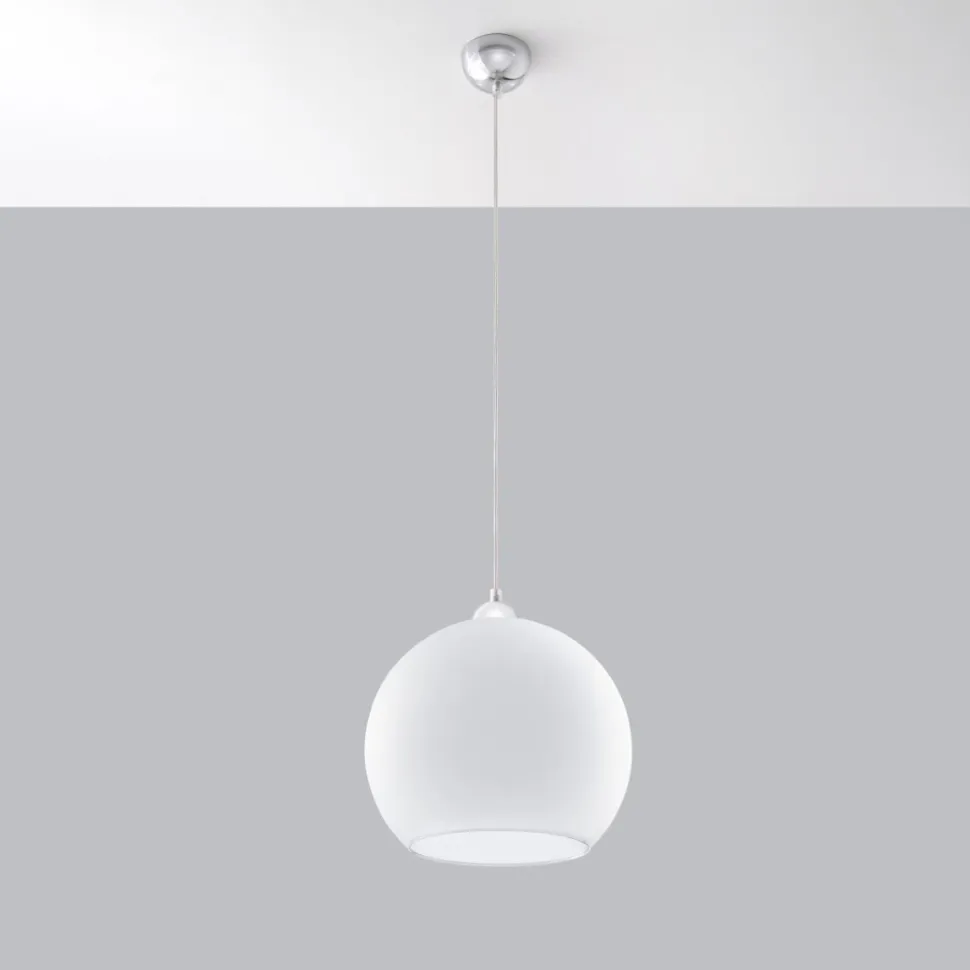 Lampa wisząca BALL biała