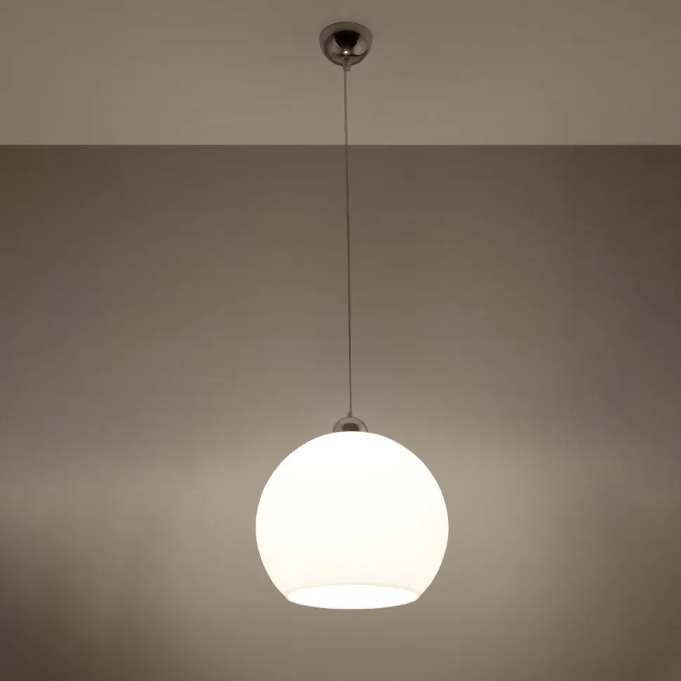 Lampa wisząca BALL biała
