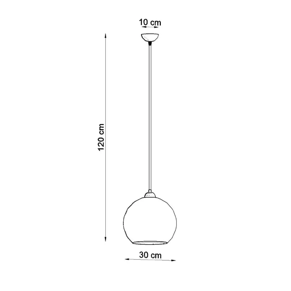 Lampa wisząca BALL biała