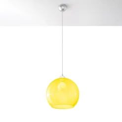 Lampa wisząca BALL żółta
