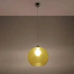 Lampa wisząca BALL żółta