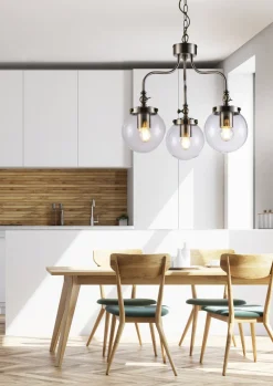 Lampa wisząca Ballet 3x40W E27 patynowy