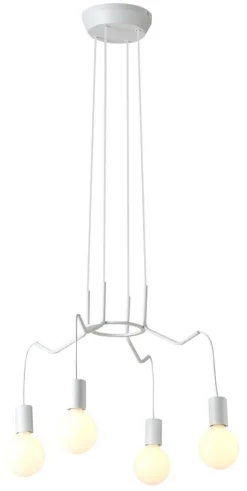 Lampa wisząca Basso 4x40W E27 biały  matowy