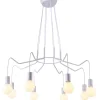 Lampa wisząca Basso 8x40W E27 biały  matowy