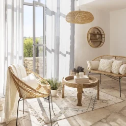 Lampa wisząca Beddy bambusowa