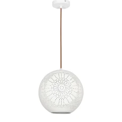 Lampa wisząca Bene 25 kula s 1x60W E27 ażurowy biały