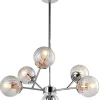 Lampa wisząca Best 6x40W E14 chrom+miedź