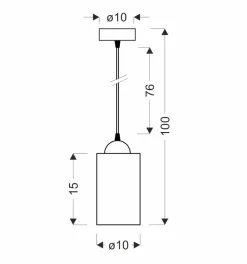 Lampa wisząca Bistro czarny 1x40W E27  klosz brązowy