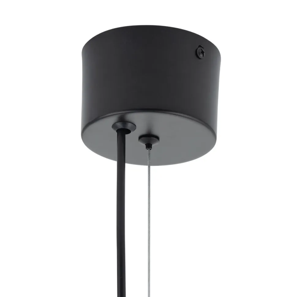 Lampa wisząca BOOM LED biało miedziana 35 cm