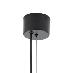 Lampa wisząca BOOM LED biało miedziana 25 cm