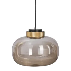 Lampa wisząca BOOM LED bursztynowo złota35 cm