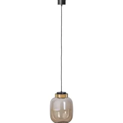 Lampa wisząca BOOM LED bursztynowo złota25 cm