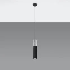 Lampa wisząca BORGIO 1 czarny