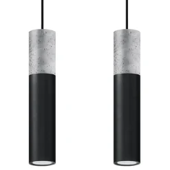 Lampa wisząca BORGIO 2 czarny