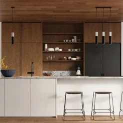 Lampa wisząca BORGIO 2 czarny