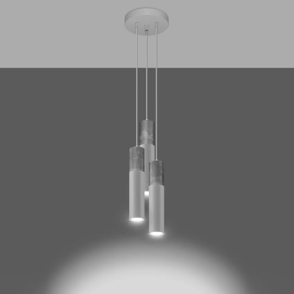 Lampa wisząca BORGIO 3P biały