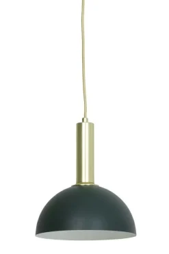 Lampa wisząca Boste ciemnozielona złota