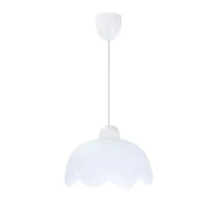 Lampa wisząca Bratek 18 1x60W E27 klosz biały