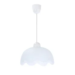 Lampa wisząca Bratek 25 1x60W E27 klosz biały