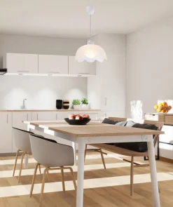 Lampa wisząca Bratek 25 1x60W E27 klosz  biały