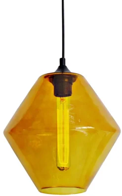 Lampa wisząca Bremen 20 1x60W E27 klosz  pomarańczowy + żarówka