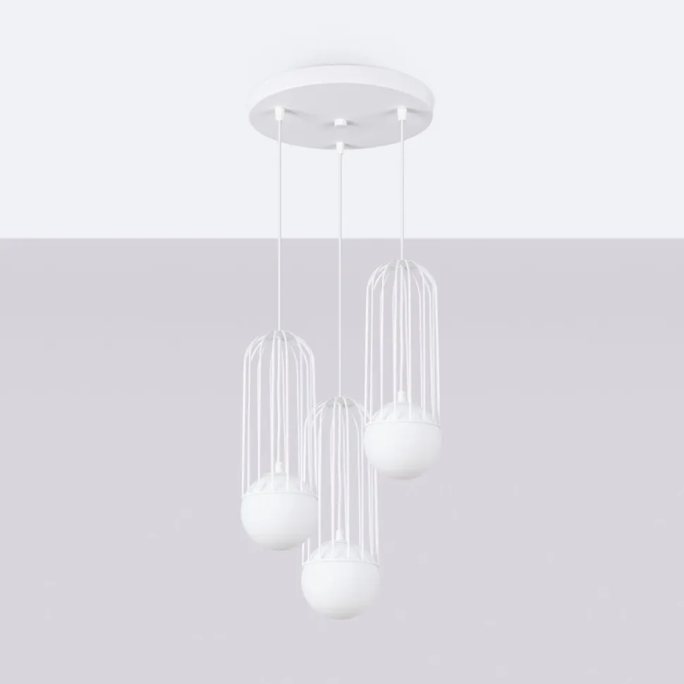 Lampa wisząca BRINA 3P biała