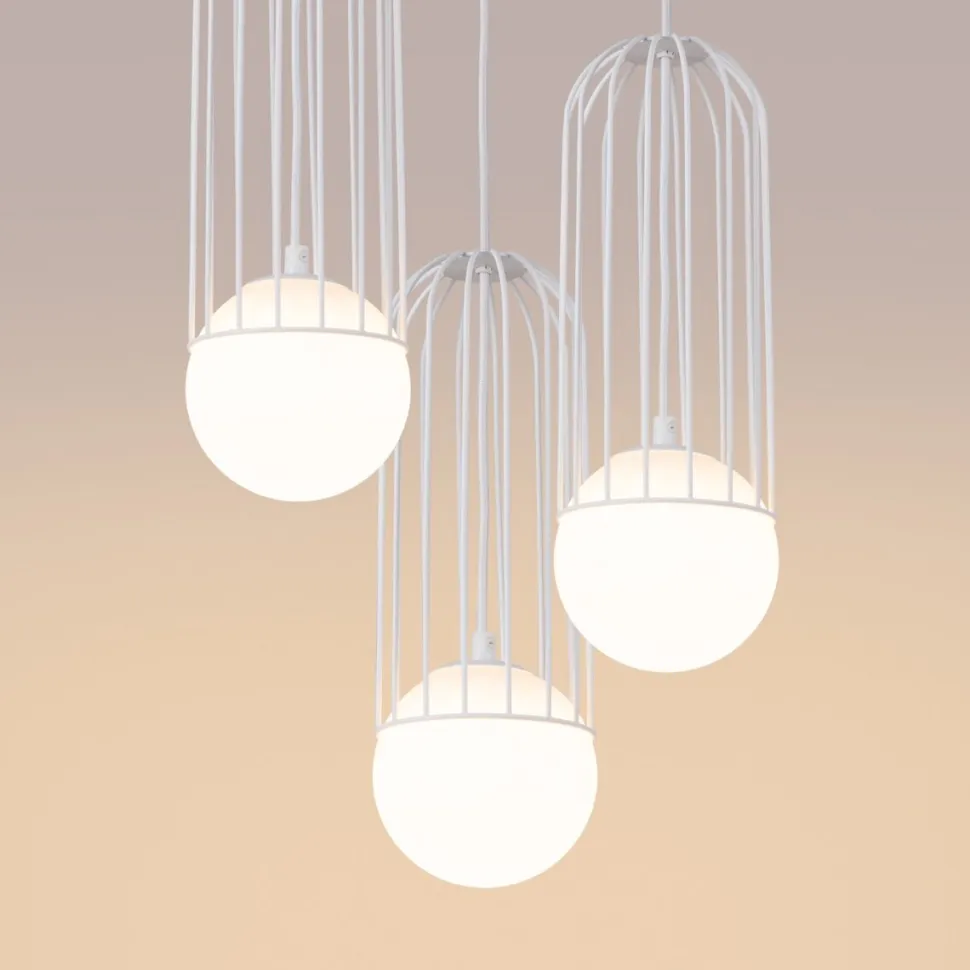 Lampa wisząca BRINA 3P biała