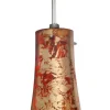 Lampa wisząca Butelka # #  1x60W E27  czerw/złota