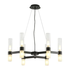Lampa wisząca CANDELA-6 czarna 70 cm