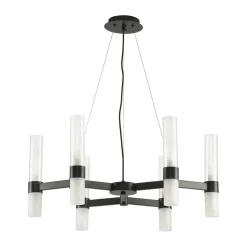Lampa wisząca CANDELA-6 czarna 70 cm