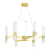 Lampa wisząca CANDELA-6 złota 70 cm