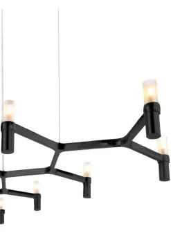 Lampa wisząca CANDLES-10 czarna 165 cm