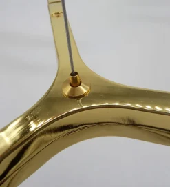 Lampa wisząca CANDLES-10 złota 165 cm