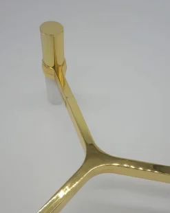 Lampa wisząca CANDLES-10 złota 165 cm