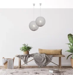 Lampa wisząca Caruba 1x60W E27 biały 30