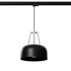 Lampa wisząca CASCO czarna/biała E27  4000K 7,5W 690lm