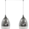 Lampa wisząca Celia 2x60W E27 srebrny