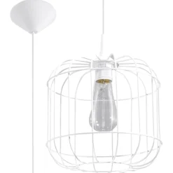 Lampa wisząca CELTA biała