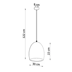 Lampa wisząca ceramiczna FLAWIUSZ