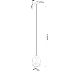 Lampa wisząca ceramiczna MINT