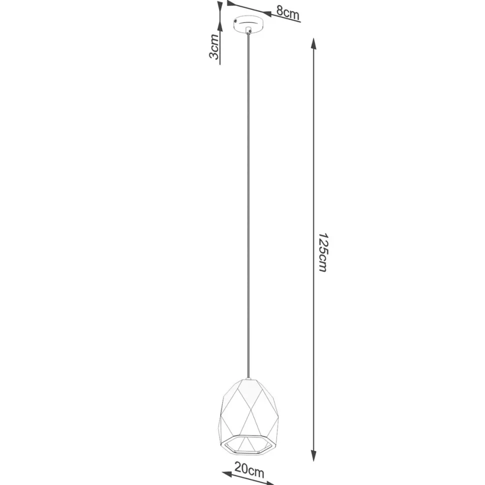 Lampa wisząca ceramiczna MINT