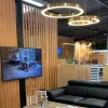 Lampa wisząca CIRCLE 60+60+80 LED  mosiądz na 1 podsufitce