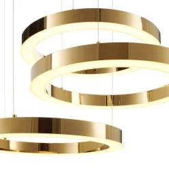 Lampa wisząca CIRCLE 60+60+60 LED złoty  połysk na 1 podsufitce