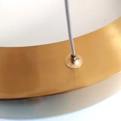 Lampa wisząca CIRCLE 40 ledowa 40 cm mosiądz