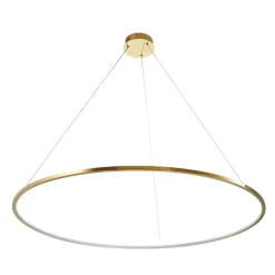 Lampa wisząca CIRCLE SLIM 120 LED złoty  120 cm